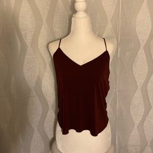 Burgundy tank top